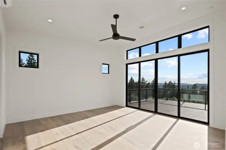 Oversized & private primary ensuite...