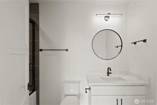 Attached full bath...