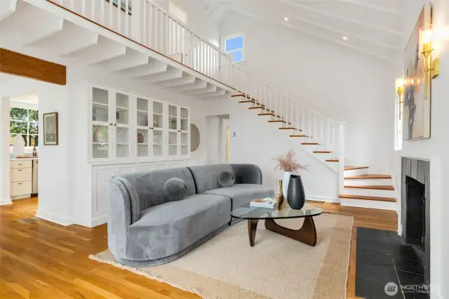 Two story high ceilings