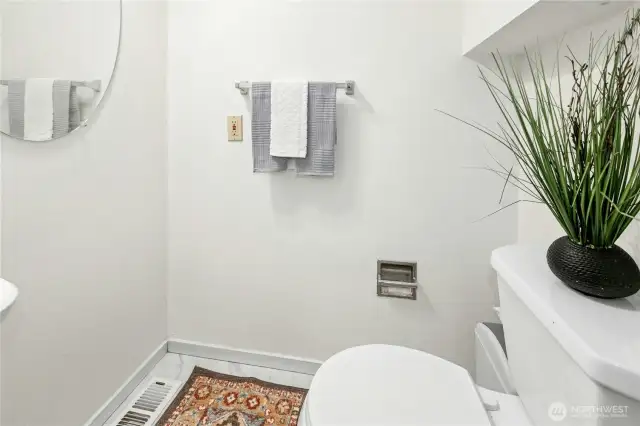 downstairs half bathroom