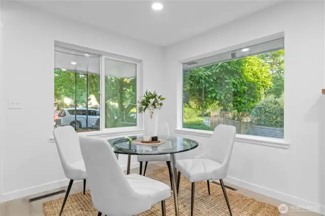 Large windows provide extra natural light.