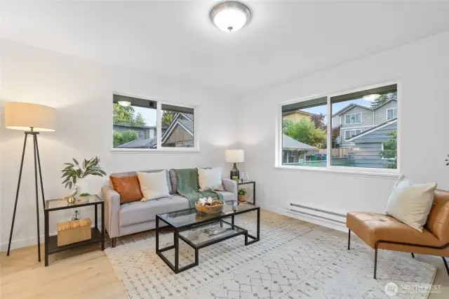Light-filled rooms with fresh finishes and peaceful design.