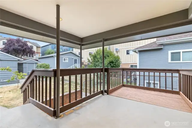 Spacious outdoor deck, perfect for entertaining.
