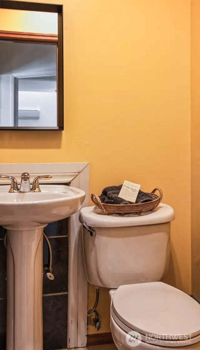 Half bath off LR area.