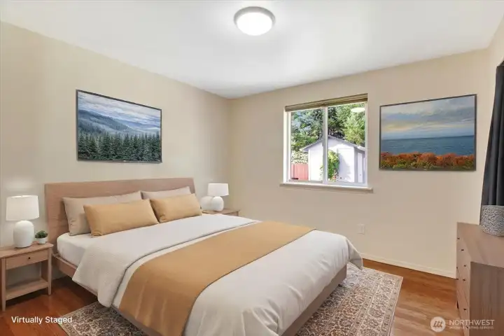 Bedroom #2 (virtual staging)