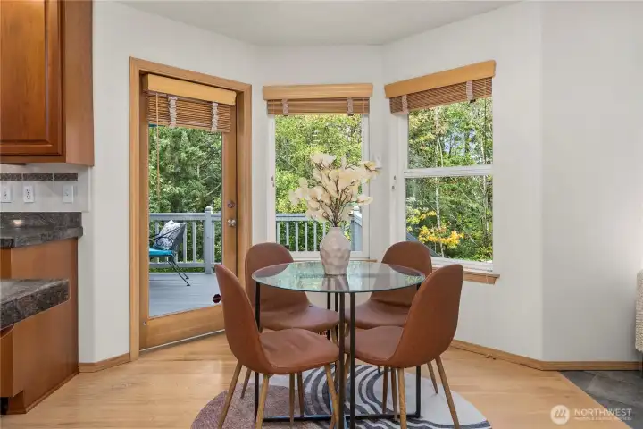 Easy access to the upper deck extends your living area outdoors.