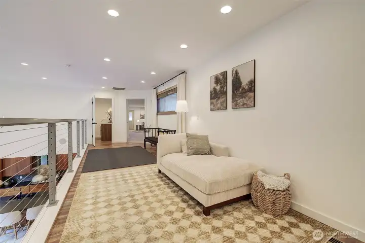 Second level loft overlooking the great room