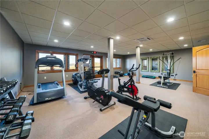 Community lodge exercise room
