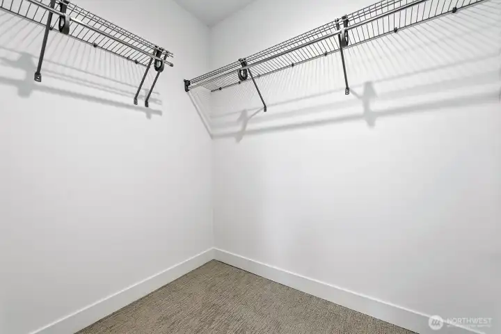 Walk-in closet in the 3rd bedroom.