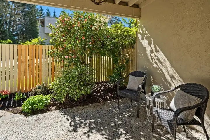 Covered back patio!