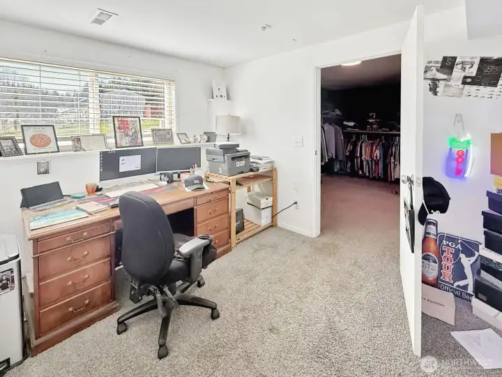 Bonus bedroom room #4! Also part of the lower suite is this office or bonus room #6