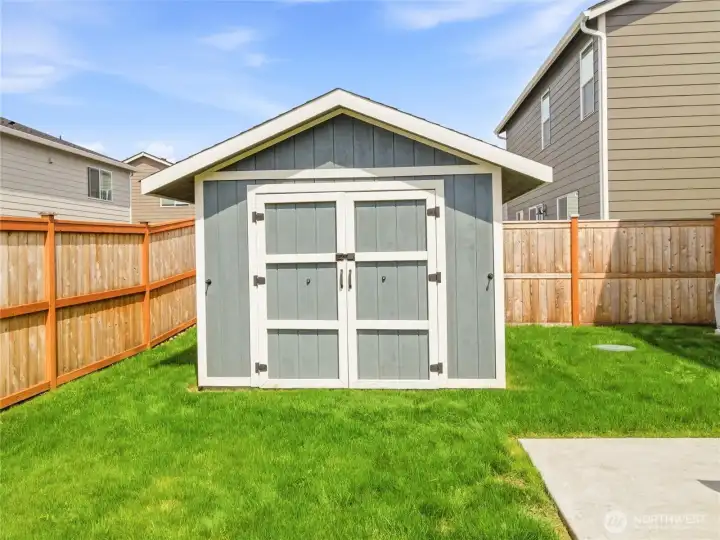 Spacious shed in the yard