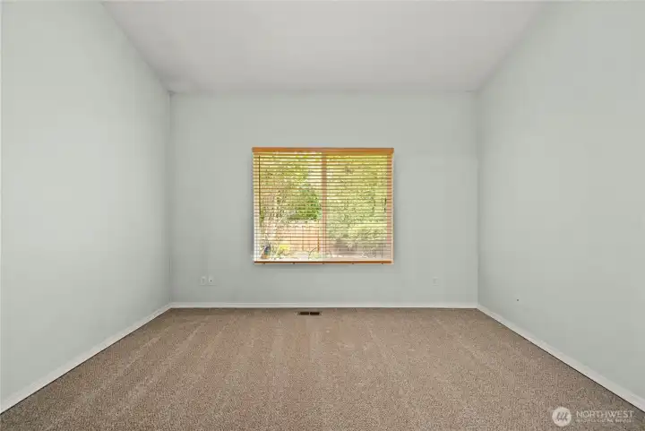 There's a beautiful view to the private backyard. There's a beautiful view to the private backyard.