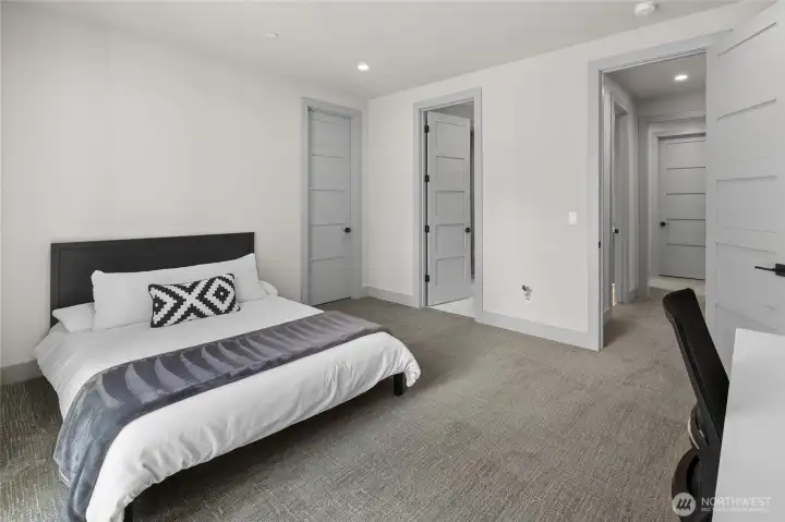 downstairs bedroom with ensuite bath downstairs bedroom with ensuite bath