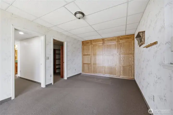Main House: downstairs Third Bedroom with Murphy Bed and closet