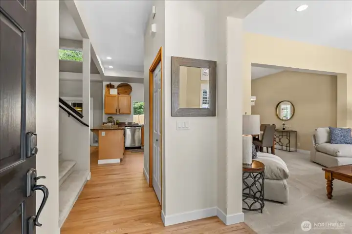 Come on in... enjoy the beautiful, refinished hardwood floors~