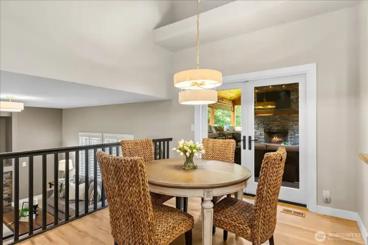 Head on out thru the French Doors to the custom outdoor room!