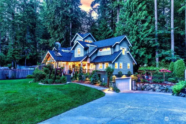 GORGEOUS craftsman a stunning lot abutting the woods and a seasonal stream that may sing you to sleep.