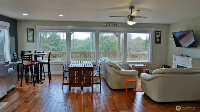 Open Great Room w/ Hardwood Floors and lots of natural light.