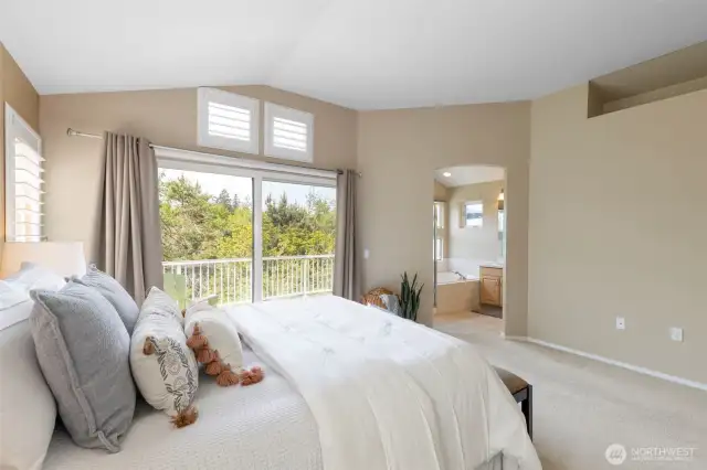 High ceilings inside, beautiful views outside!