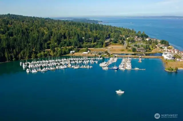 Port Ludlow Bay with it's picturesque marina is only a few minutes away.