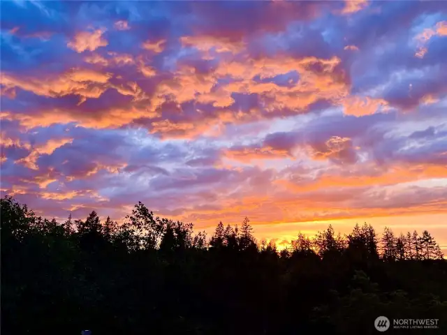 Port Ludlow sunsets from the deck is always refreshing!