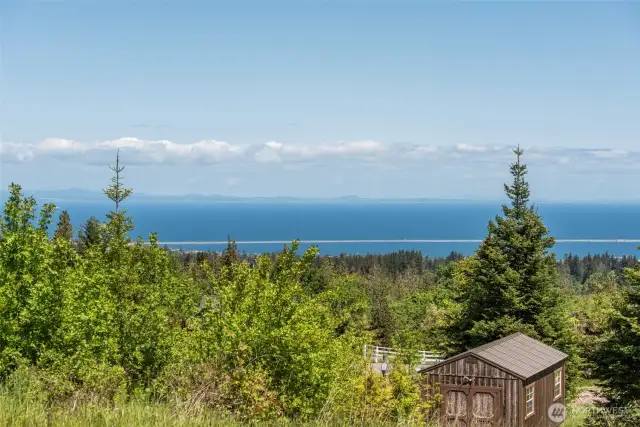 View from upper part of property looking North