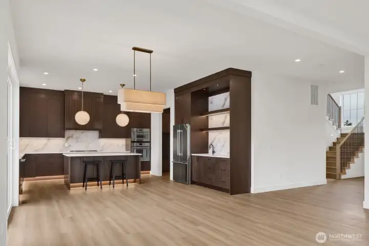 spacious kitchen