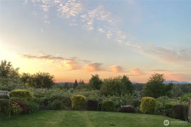Sunsets from the back patio.