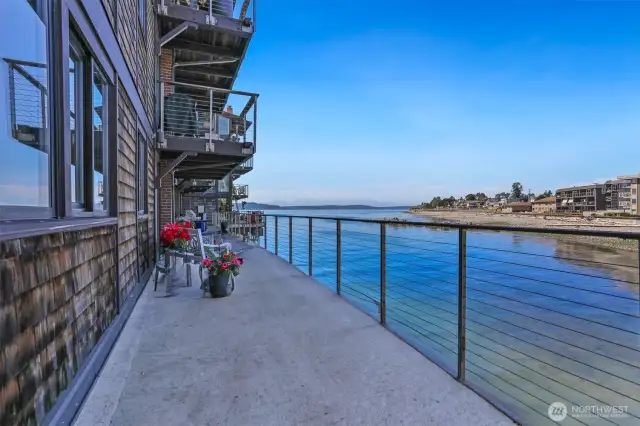 Watch eagles and egrets soar while listening to the lapping waves.