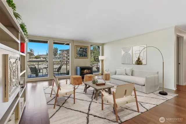 A circular floor plan perfect for entertaining and maximizing the views from every room!