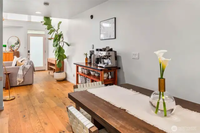 Looking back towards the front door