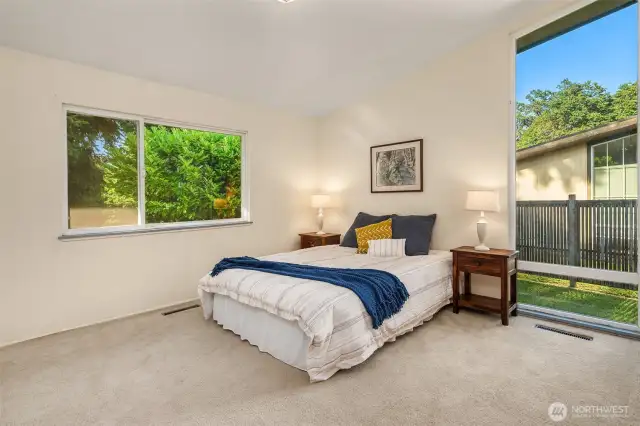 Bedroom in the northeast corner with two closets. Only sweet dreams in this room!