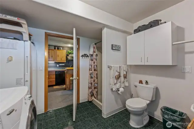 Bathroom/Laundry on lower level