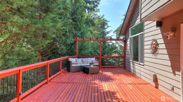 full length deck for entertaining