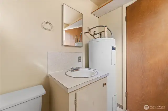 1/2 bath in shop