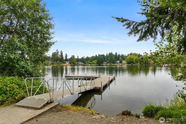 Community Park Lake Dock