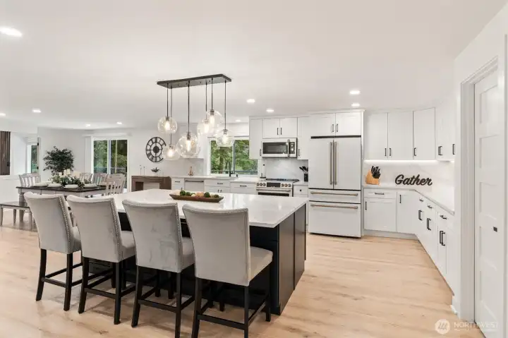 Beautifully designed chef's kitchen.
