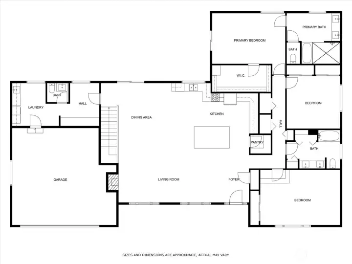 Main floor layout.