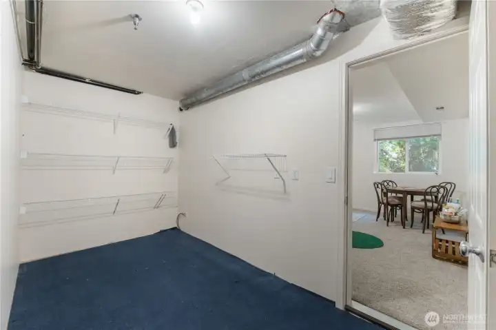 Storage off the flex room