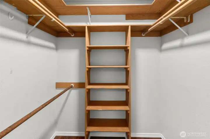 Walk in closet off the primary.