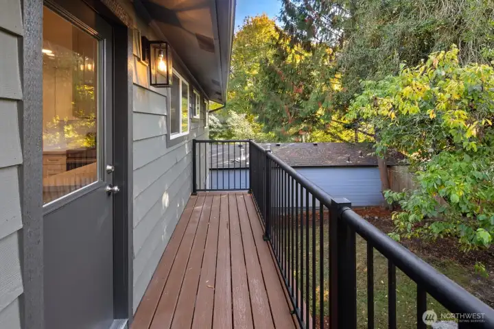new Trex decking and brand new railings