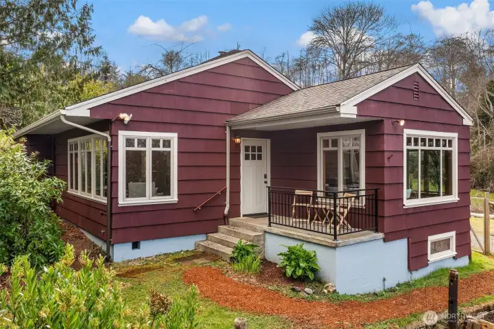 Welcome home to this lovely Craftsman home on acreage on Vashon Island!