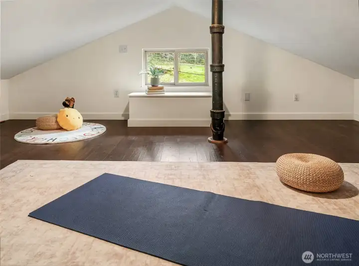 The loft is perfect for reading, meditation, or independent play!
