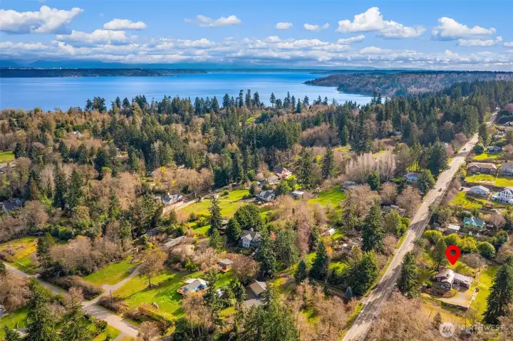 From the south end of the island, it's easy access to Mount Rainier!