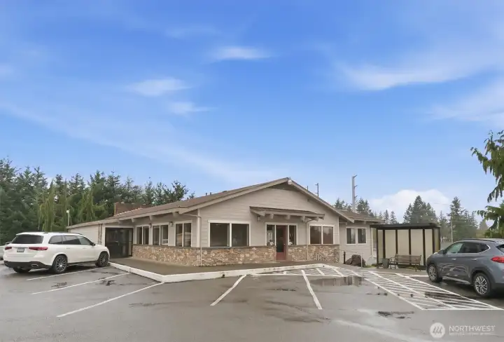 Community Clubhouse and visitor parking