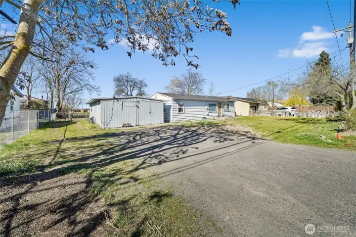 Located on a spacious lot.