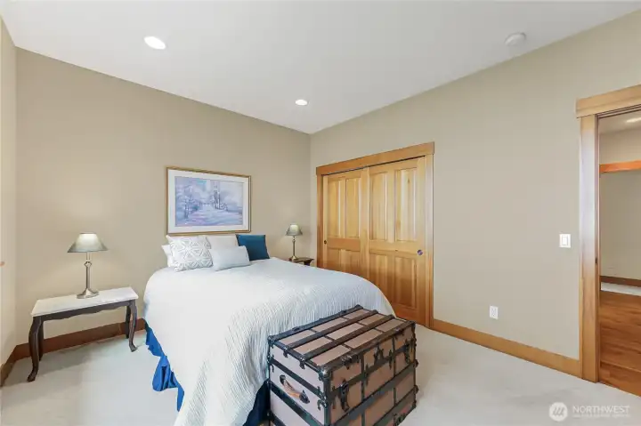 The spacious second bedroom.