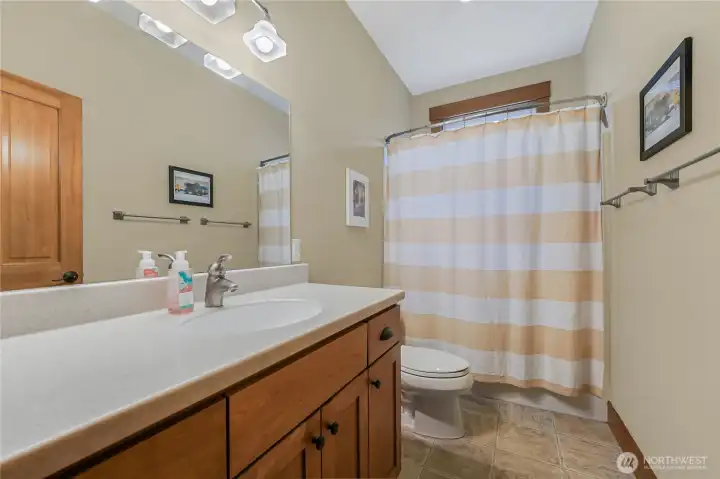 The guest bathroom.