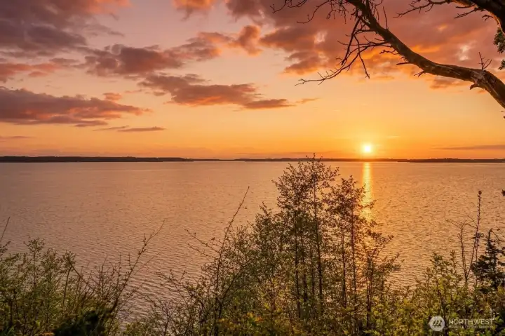 Experience the magic of a Camano Island sunset.